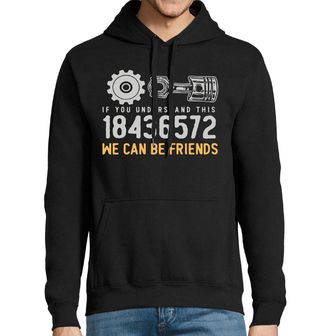 Obrázek 1 produktu Pánská mikina Motor V8 Pokud tomu rozumíš, můžeme být přátelé