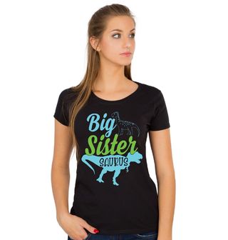 Obrázek 1 produktu Dámské tričko Starší Sestra Saurus Big Sister Saurus