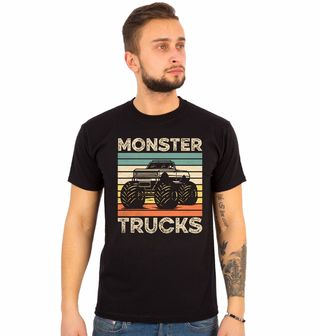 Obrázek 1 produktu Pánské tričko Retro Monster Nákladní Automobily Monster Trucks
