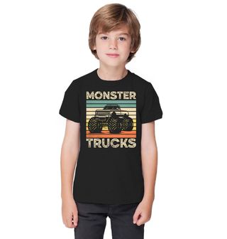 Obrázek 1 produktu Dětské tričko Retro Monster Nákladní Automobily Monster Trucks