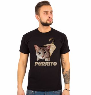 Obrázek 1 produktu Pánské tričko Kočičí Burrito Purrito