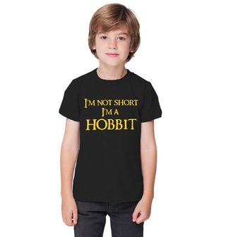 Obrázek 1 produktu Dětské tričko Dětské tričko Já nejsem malý, já jsem hobit "I am not short I am Hobbit" (Velikost: 5-6 (106/116cm))