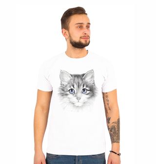 Obrázek 1 produktu Pánské tričko Fialovooká kočka