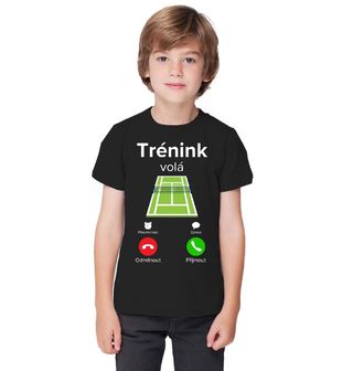 Obrázek 1 produktu Dětské tričko Trénink na Tenisovém Kurtu volá Phone Call