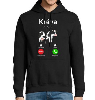 Obrázek 1 produktu Pánská mikina Kráva volá Phone Call