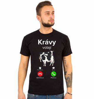 Obrázek 1 produktu Pánské tričko Krávy volají Phone Call