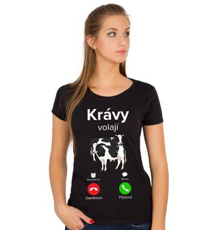 Obrázek 1 produktu Dámské tričko Krávy volají Phone Call