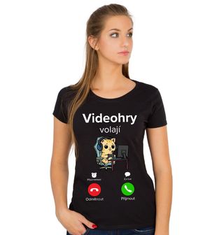 Obrázek 1 produktu Dámské tričko Videohry volají Phone Call
