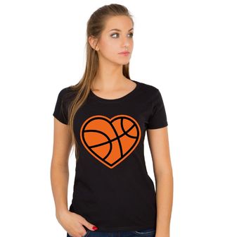 Obrázek 1 produktu Dámské tričko Mé Srdce Bije pro Basketbal