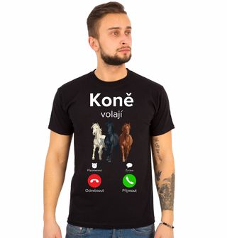 Obrázek 1 produktu Pánské tričko Koně volají Phone Call