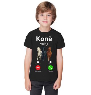 Obrázek 1 produktu Dětské tričko Koně volají Phone Call