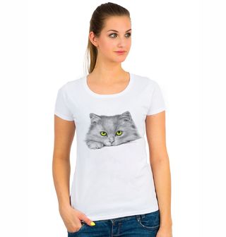 Obrázek 1 produktu Dámské tričko Zelenooká kočka