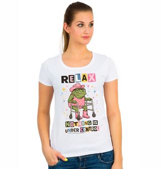 Obrázek 1 produktu Dámské tričko Žába Relax, Nic Není pod Kontrolou