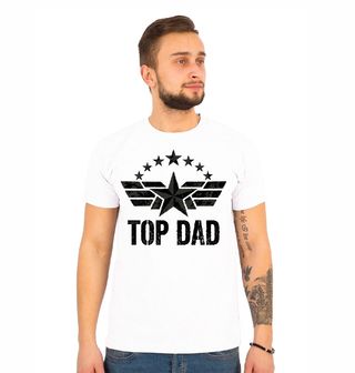 Obrázek 1 produktu Pánské tričko Táta Rodinný Hrdina Top Dad Top Gun
