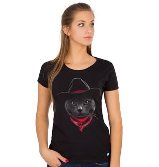 Obrázek 1 produktu Dětské tričko Kočka Kovboj