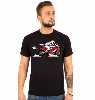 Obrázek 1 produktu Pánské tričko Červená Sportovní Motorka