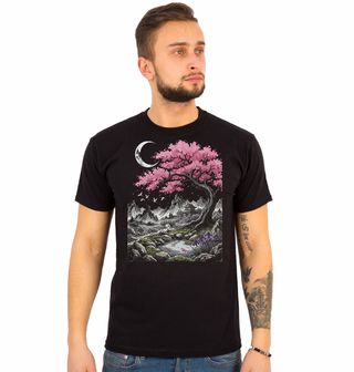 Obrázek 1 produktu Pánské tričko Sakura nad Horskou Krajinou