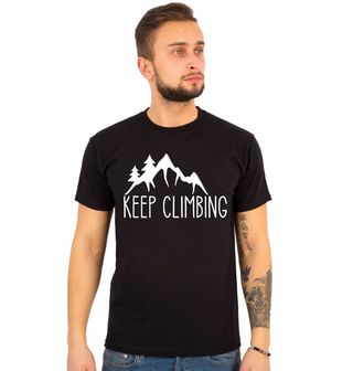 Obrázek 1 produktu Pánské tričko Nepřestávej Lézt Keep Climbing