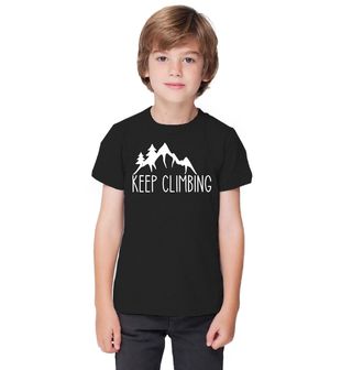 Obrázek 1 produktu Dětské tričko Nepřestávej Lézt Keep Climbing