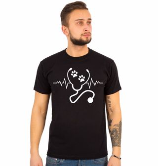 Obrázek 1 produktu Pánské tričko Kardiogram Veterináře