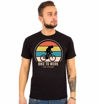 Obrázek 1 produktu Pánské tričko Do Práce na Kole