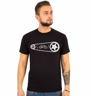 Obrázek 1 produktu Pánské tričko Kardiogram a Řetěz na Kolo