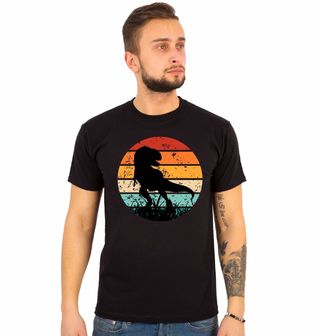 Obrázek 1 produktu Pánské tričko Silueta Tyranosaura Rexe Retro