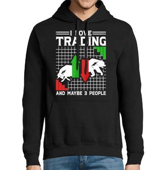Obrázek 1 produktu Pánská mikina Miluji Trading a Možná Tři Lidi