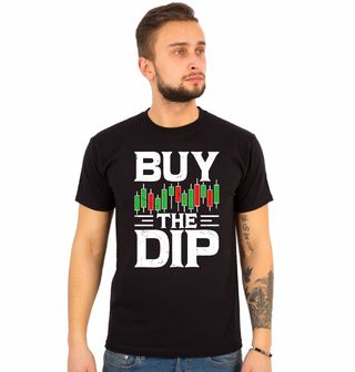 Obrázek 1 produktu Pánské tričko Nakup Pokles Buy The Dip Investor