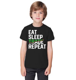 Obrázek 1 produktu Dětské tričko Jez Spi Opakuj Investuj Eat Sleep Trade Repeat