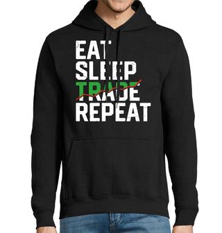 Obrázek 1 produktu Pánská mikina Jez Spi Opakuj Investuj Eat Sleep Trade Repeat