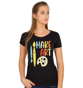 Obrázek 1 produktu Dámské tričko Make Art Tvoř Umění