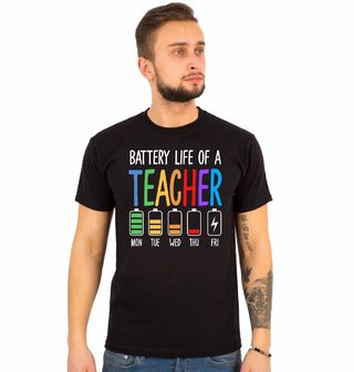 Obrázek 1 produktu Pánské tričko Týden Učitele Baterie