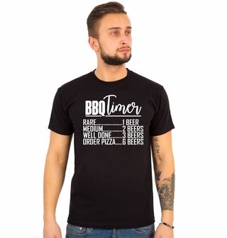 Obrázek 1 produktu Pánské tričko BBQ Timer Pivo a Pizza
