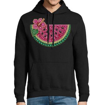 Obrázek 1 produktu Pánská mikina Třpytivý Meloun s Květem Ibišku Rhinestone