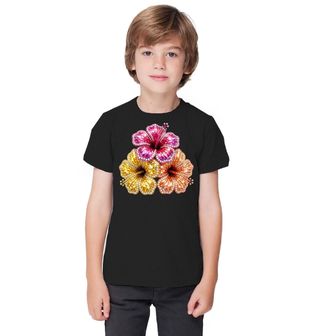 Obrázek 1 produktu Dětské tričko Třpytivé Květy Ibišku Rhinestone