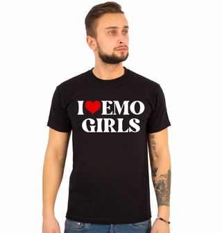 Obrázek 1 produktu Pánské tričko Miluji Emo Dívky I Love Emo Girls