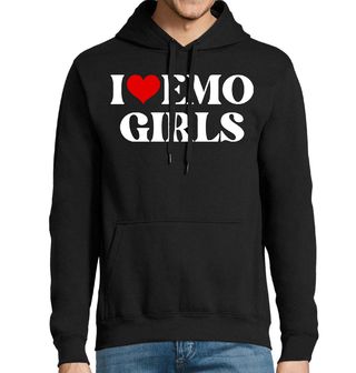 Obrázek 1 produktu Pánská mikina Miluji Emo Dívky I Love Emo Girls