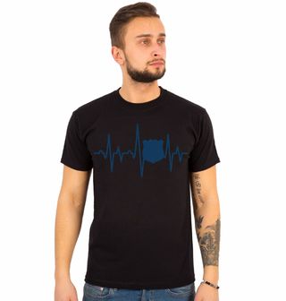 Obrázek 1 produktu Pánské tričko Kardiogram Policisty