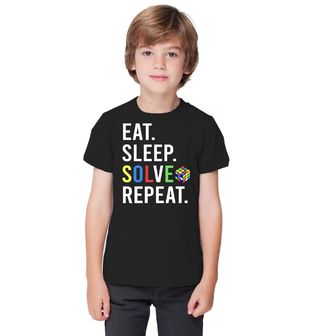 Obrázek 1 produktu Dětské tričko Jez Spi Slož Opakuj Eat Sleep Solve Repeat