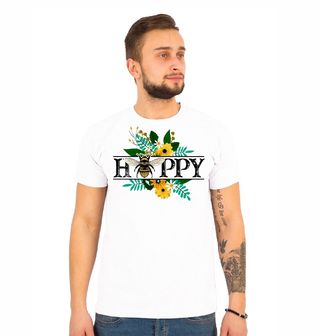 Obrázek 1 produktu Pánské tričko Bee Happy Včelí Radost