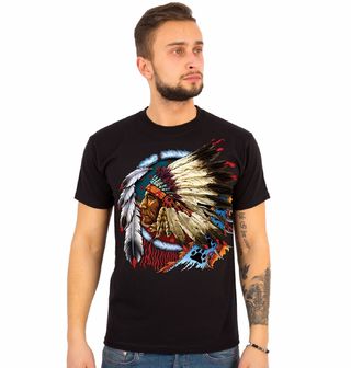 Obrázek 1 produktu Pánské tričko Indián Náčelník Lapač Snů (Velikost: 4XL)