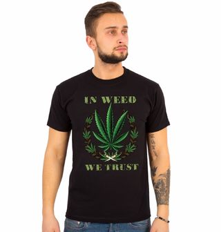 Obrázek 1 produktu Pánské tričko Věříme v trávu, Weed We Trust
