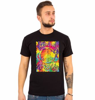 Obrázek 1 produktu Pánské tričko Žij v Míru