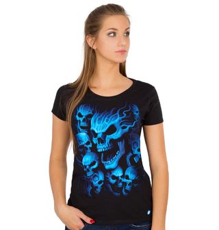 Obrázek 1 produktu Dámské tričko Modré Lebky Zkázy
