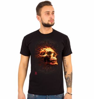 Obrázek 1 produktu Pánské tričko Ohnivá Lebka