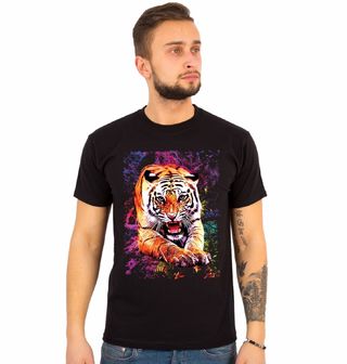 Obrázek 1 produktu Pánské tričko Tygr s Aurou Barev