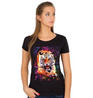 Obrázek 1 produktu Dámské tričko Tygr s Aurou Barev