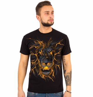 Obrázek 1 produktu Pánské tričko Zářící Zlatý Lev (Velikost: 4XL)