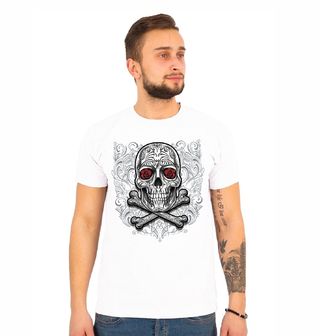 Obrázek 1 produktu Pánské tričko Pirátská Lebka a Růže